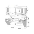 Навесной компьютерный стол Comfy-Home AirTable-II Kit SW