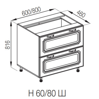 Кухонна секція нижня Н 60 Ш FAVORIT Валенсія Світ меблів Кухонна секція нижня Н 60 Ш FAVORIT Валенсія Світ меблів