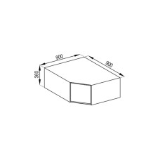 Кухонная секция антресоль А 90*90 Тина Мир мебели 