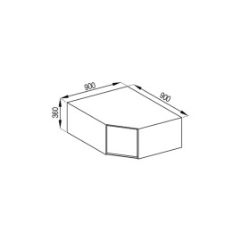 Кухонная секция антресоль А 90*90 Тина Мир мебели 