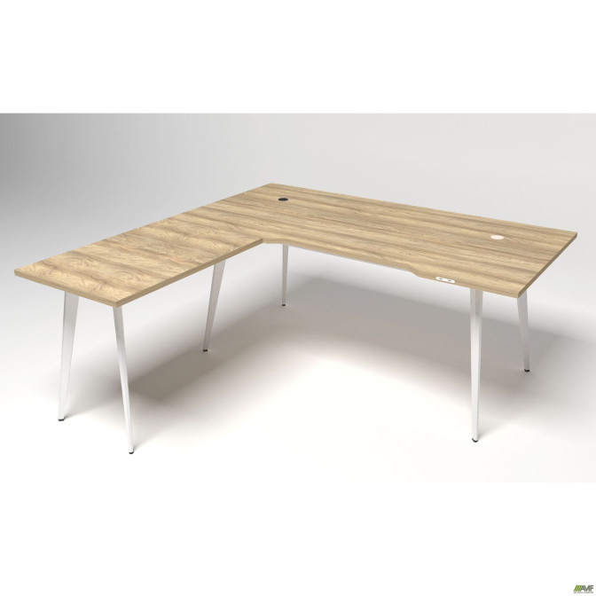 Рабочее место Delta DL-103 (1790х1800х750мм) Блэквуд Ячменный/Каркас белый AMF Рабочее место Delta DL-103 (1790х1800х750мм) Блэквуд Ячменный/Каркас белый AMF