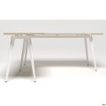 Рабочее место Delta DL-103 (1790х1800х750мм) Блэквуд Ячменный/Каркас белый AMF