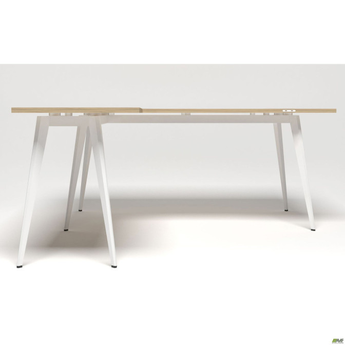 Рабочее место Delta DL-103 (1790х1800х750мм) Блэквуд Ячменный/Каркас белый AMF