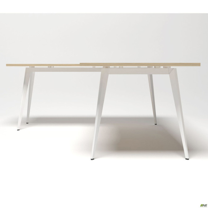 Рабочее место Delta DL-103 (1790х1800х750мм) Блэквуд Ячменный/Каркас белый AMF