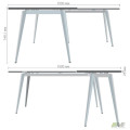 Рабочее место Delta DL-103 (1790х1800х750мм) Блэквуд Ячменный/Каркас белый AMF