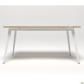 Стол Delta DL-106 (1590х800х750мм) Блеквуд Ячменный/Каркас белый AMF