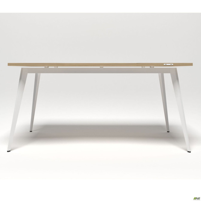 Стол Delta DL-106 (1590х800х750мм) Блеквуд Ячменный/Каркас белый AMF