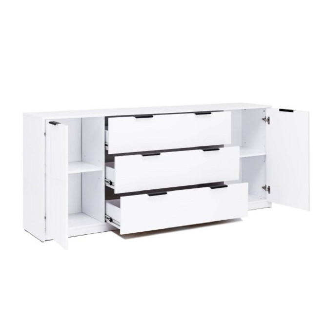 Комод 2Дв 3Ящ Рома Колор / Roma Color Глянец Белый MiroMark RС-162-WB