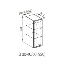 Кухонная секция верхняя В 30 (h-920) Марго Мир мебели