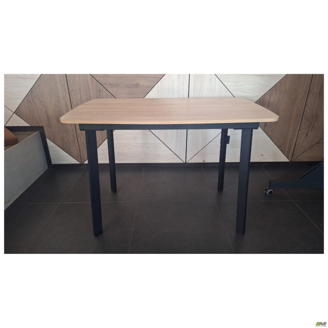Стол Palermo (1100х670хН750) черный/Дуб Сонома  AMF