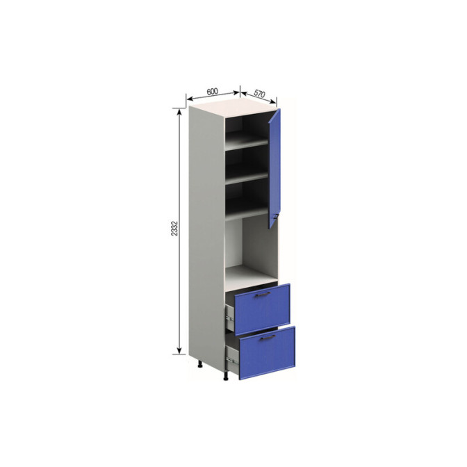 Кухонна секція пенал П 60 ДШ LUX (h-920) Аріель Світ меблів