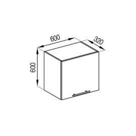 Кухонна секція верхня 60 ОКАП (h-920) Адель Світ меблів