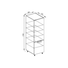 Кухонна секція пенал П 60 Адель Світ меблів