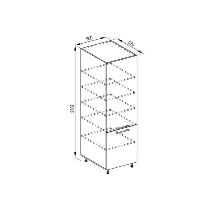 Кухонна секція пенал П 60 Адель Світ меблів