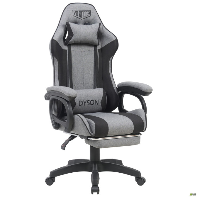 Кресло геймерское VR Racer Textile Dyson темно-серый/черный AMF