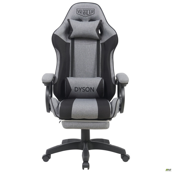 Кресло геймерское VR Racer Textile Dyson темно-серый/черный AMF