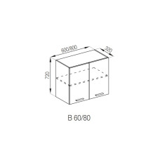 Кухонна секція верхня В 60 Б'янка Світ меблів 