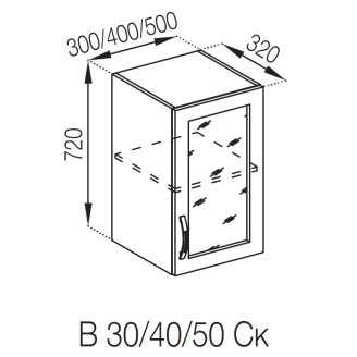 Кухонная секция верхняя В 30 Ск Прованс Мир мебели Кухонная секция верхняя В 30 Ск Прованс Мир мебели