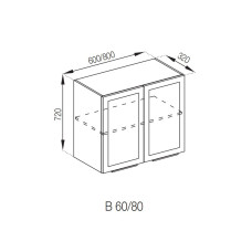 Кухонная секция верхняя В 60 Анна Мир мебели