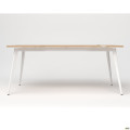 Стол Delta DL-107 (1790х900х750мм) Блеквуд Ячменный/Каркас белый AMF