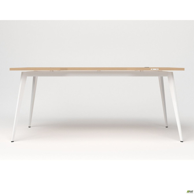 Стол Delta DL-107 (1790х900х750мм) Блеквуд Ячменный/Каркас белый AMF