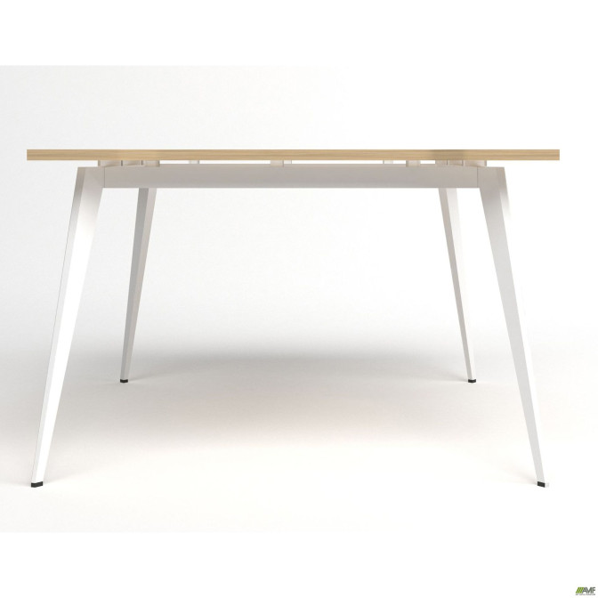 Стол переговоров Delta DL-110 (1190х1190х750мм) Блэквуд Ячменный/Каркас белый AMF