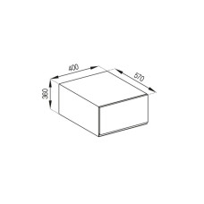 Кухонная секция антресоль А 40 (570) Софи Мир мебели
