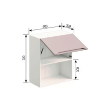 Кухонная секция верхняя В 60 Б п/мікрохв. Зарина Мир мебели