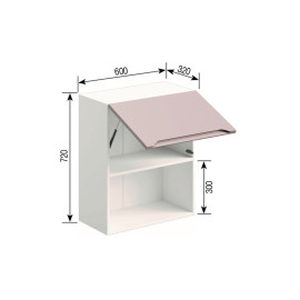 Кухонная секция верхняя В 60 Б п/мікрохв. Зарина Мир мебели