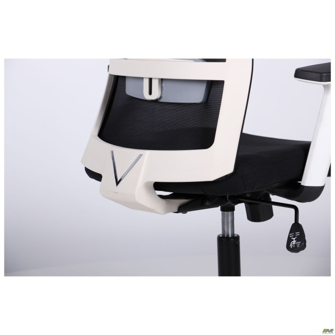 Крісло Uran White HR сидіння Сідней-07/спинка Мережа HY-100 чорна AMF