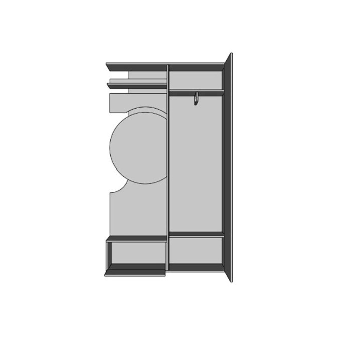 Передпокій Фіона Антрацит / Дуб Артізан Світ Меблів