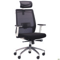 Кресло Install White, Alum, Black/Black AMF