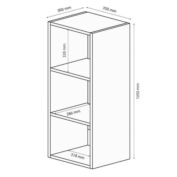Секция BOX-12 / Глянец Чёрный MiroMark BX-12-BL