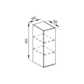Кухонная секция верхняя В 50 (h-920) Влада Мир мебели  