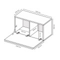Секция BOX COLOR- TV 1,05 / Глянец Шиншилла Серая MiroMark BX-42-GG