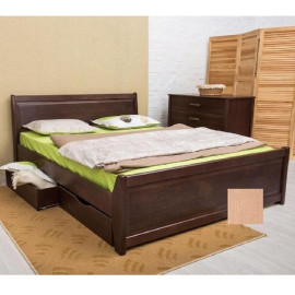 Кровать Сити филенка с ящиками 180x190 Бук Олимп У-1