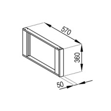 Кухонная секция антресоль А вставка (570) Анна Мир мебели