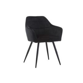 Стул M-62 черный велюр  +  черный Vetro mebel