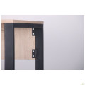 Стол компьютерный Pluto ST L (1200х600х750) Дуб Эндгрейн/Черный графит AMF