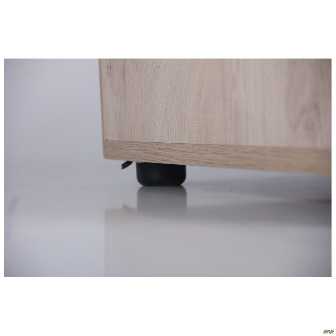 Стол компьютерный Pluto ST L (1200х600х750) Дуб Эндгрейн/Черный графит AMF