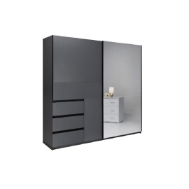 Шкаф-купе 2.15м 2Дв с зеркалом Вильма / Wilma Графит MiroMark WL-21-GT