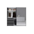Шкаф-купе 2.15м 2Дв с зеркалом Вильма / Wilma Графит MiroMark WL-21-GT