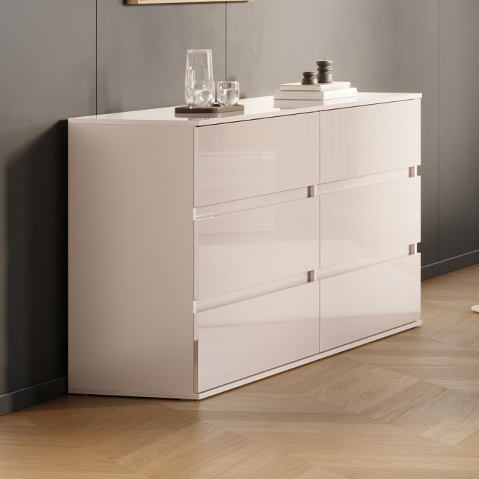 Комод 6Ящ Лилу / Lily Глянец Кашемир MiroMark LY-66-GC Комод 6Ящ Лилу / Lily Глянец Кашемир MiroMark LY-66-GC