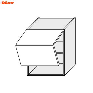 Кухонна секція Валенсія верхня 80В/720 2дв Aventos Pro Blum VL-482W/9003 MiroMark