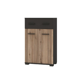 Комод Антрацит / Дуб Артізан Амбре Світ Меблів