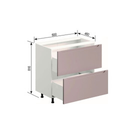 Кухонная секция нижняя Н 80 Ш FAVORIT Зарина Мир мебели