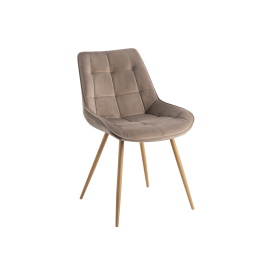 Стул N-45 капучино велюр  +  дуб Vetro mebel