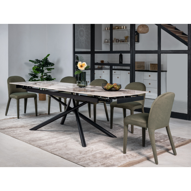 Керамический стол Пино TML-1200 Патагония + черный Vetro mebel Керамический стол Пино TML-1200 Патагония + черный Vetro mebel