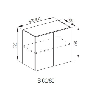 Кухонна секція верхня В 60 Софі Світ меблів