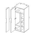 Шафа 2Дв Стелла / Stella Глянець Білий MiroMark SL-122-WB